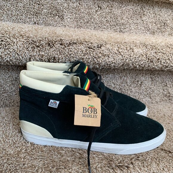 Bob Marley Legend Navy Moc Toe Leather Chukka Boots. - Picture 4 of 14